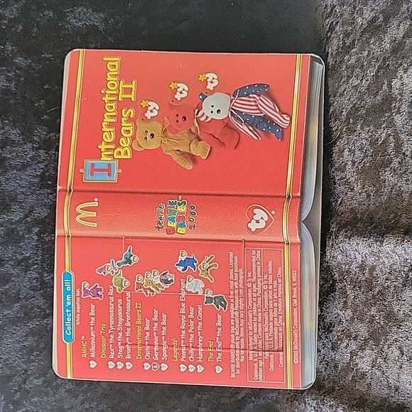 TY 2000 McDonald's International Bears II Teenie Beanie Bears Germania the Bear - Picture 4 of 6
